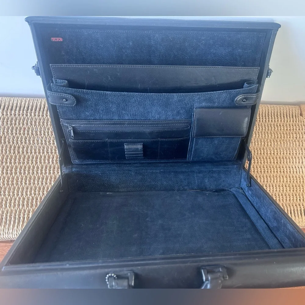 Tumi Black Hard Shell Briefcase